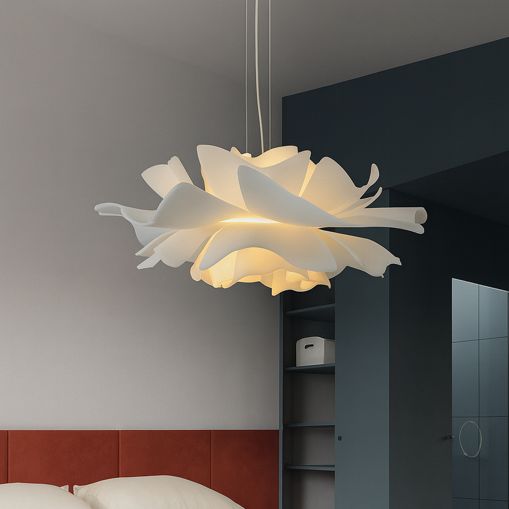 Pendant Light with Blooming Floral Design