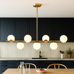 Modern Gold Pendant Lighting in Linear Design