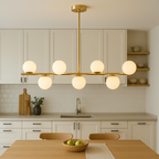 Modern Gold Pendant Lighting in Linear Design