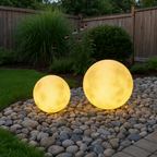 Solar-Powered Moon Lamp for Garden Decor