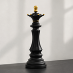 Elegant Chess Piece Statues - King, Queen & Knight Home Accent