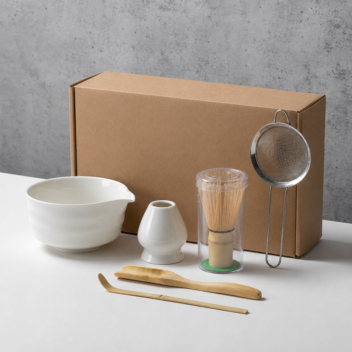 ZenBrew Japanese Matcha Tea Set: Bowl, Whisk & Essentials