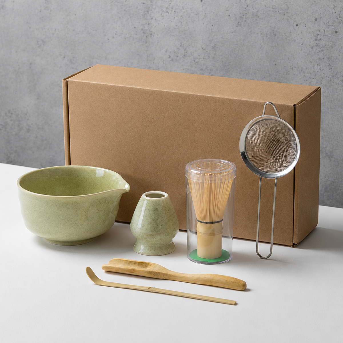 ZenBrew Japanese Matcha Tea Set: Bowl, Whisk & Essentials