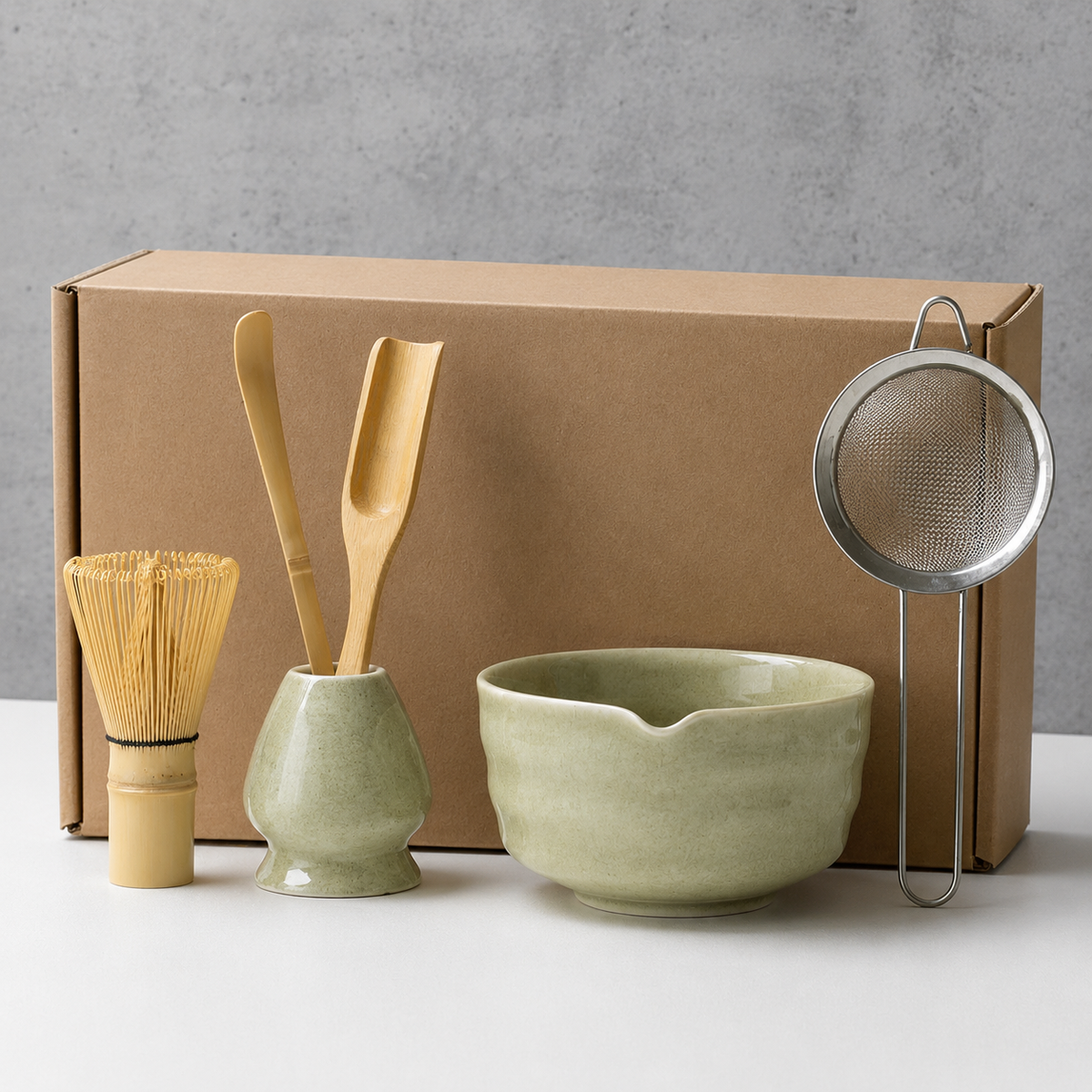 ZenBrew Japanese Matcha Tea Set: Bowl, Whisk & Essentials