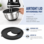 Ultimate Stainless Steel Mixing Bowl Set with Secure Lids & Grater Tools
