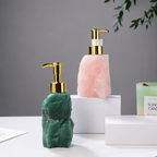 Elegant Stone Soap Dispenser with Luxurious Gold Pump