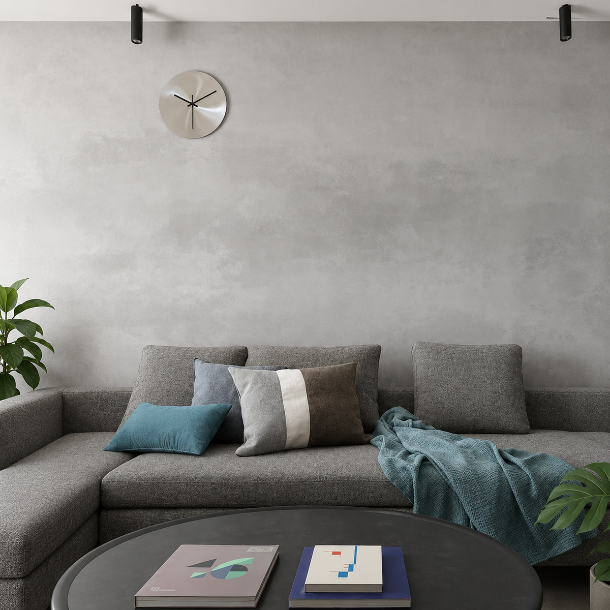Tranquil Elegance: Olive Stainless Steel Wall Clock