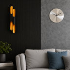 Tranquil Elegance: Olive Stainless Steel Wall Clock