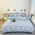Plaid Bedding Set with Pillow Covers – Soft and Breathable Fabric