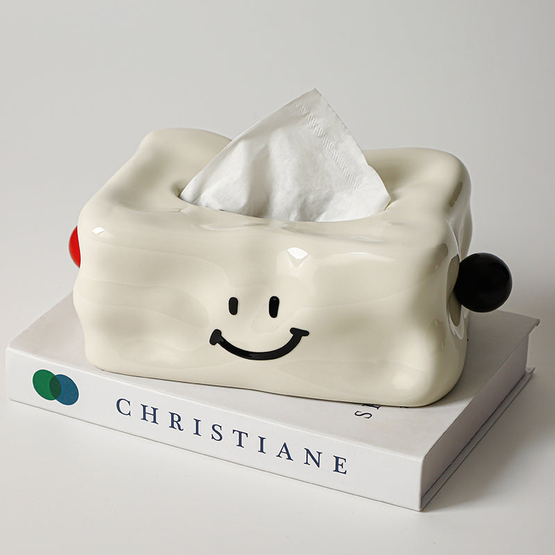 Joyful Ceramic Tissue Dispenser Cover