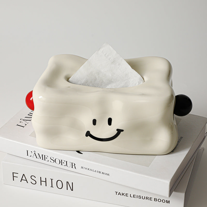 Joyful Ceramic Tissue Dispenser Cover