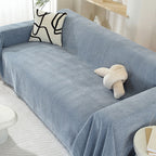 Cozy Textured Knit Blanket with Playful Tassels