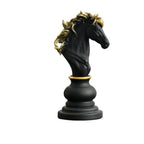 Elegant Chess Piece Statues - King, Queen & Knight Home Accent