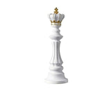 Elegant Chess Piece Statues - King, Queen & Knight Home Accent
