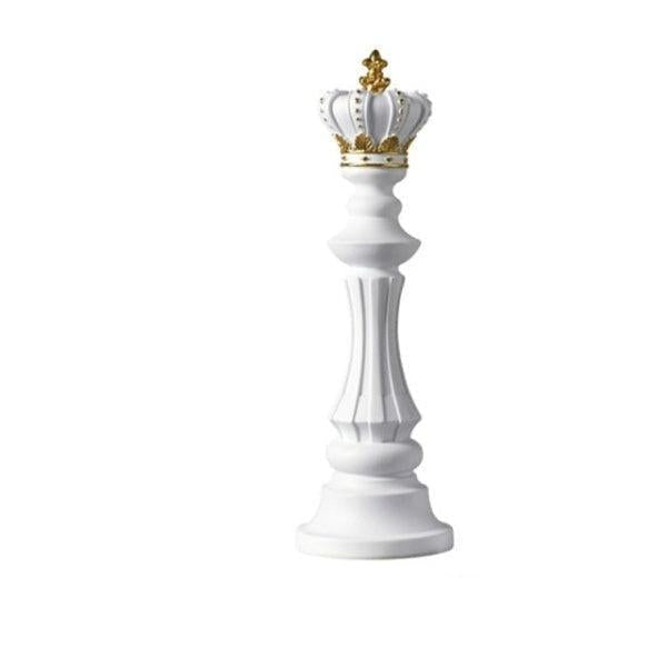 Elegant Chess Piece Statues - King, Queen & Knight Home Accent