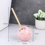 Sophisticated Ceramic Toilet Brush with Stylish Holder