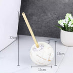 Sophisticated Ceramic Toilet Brush with Stylish Holder