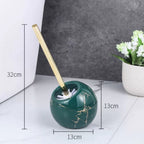 Sophisticated Ceramic Toilet Brush with Stylish Holder