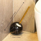Sophisticated Ceramic Toilet Brush with Stylish Holder