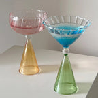 Elegant Gold-Rimmed Cocktail Glass Set