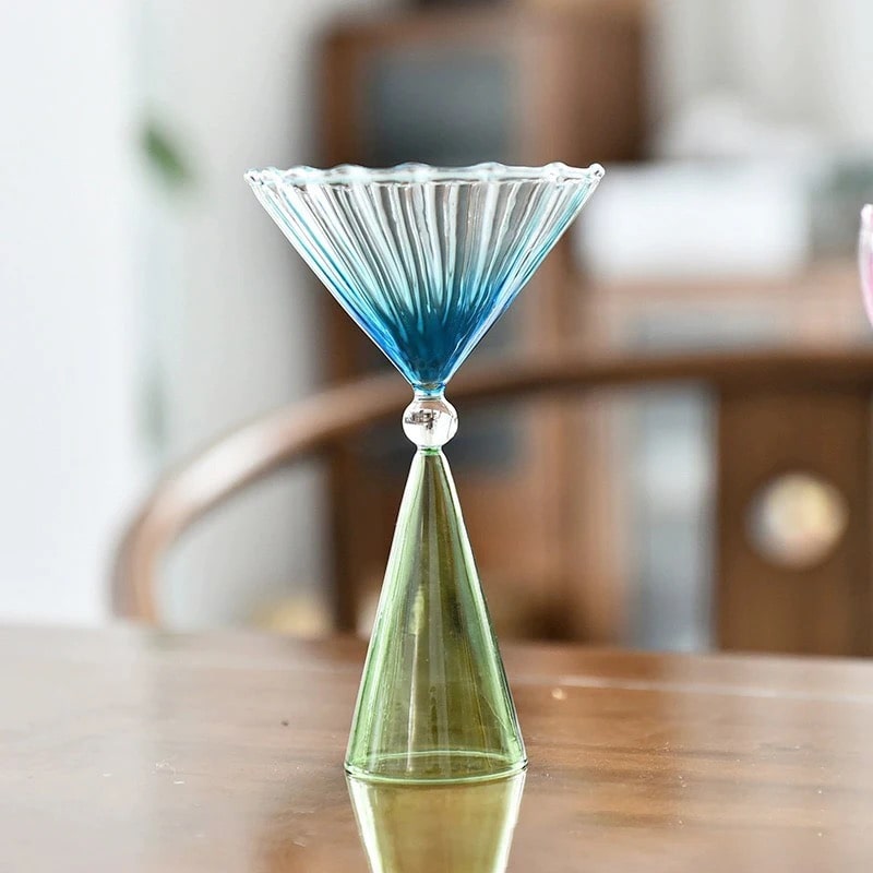 Elegant Gold-Rimmed Cocktail Glass Set