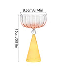 Elegant Gold-Rimmed Cocktail Glass Set