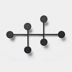 Sleek Wall-Mounted Metal Coat Hooks
