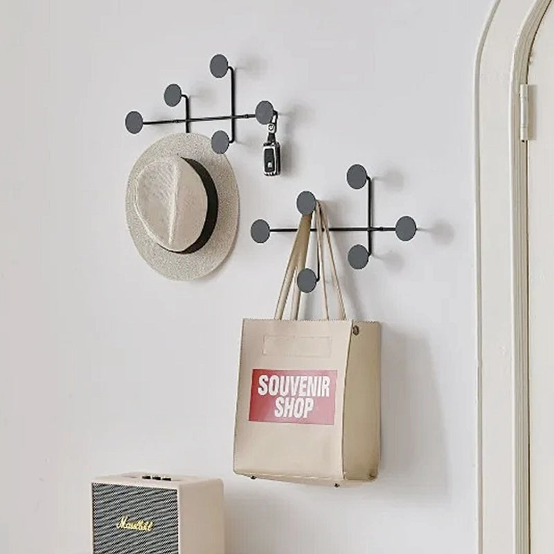 Sleek Wall-Mounted Metal Coat Hooks