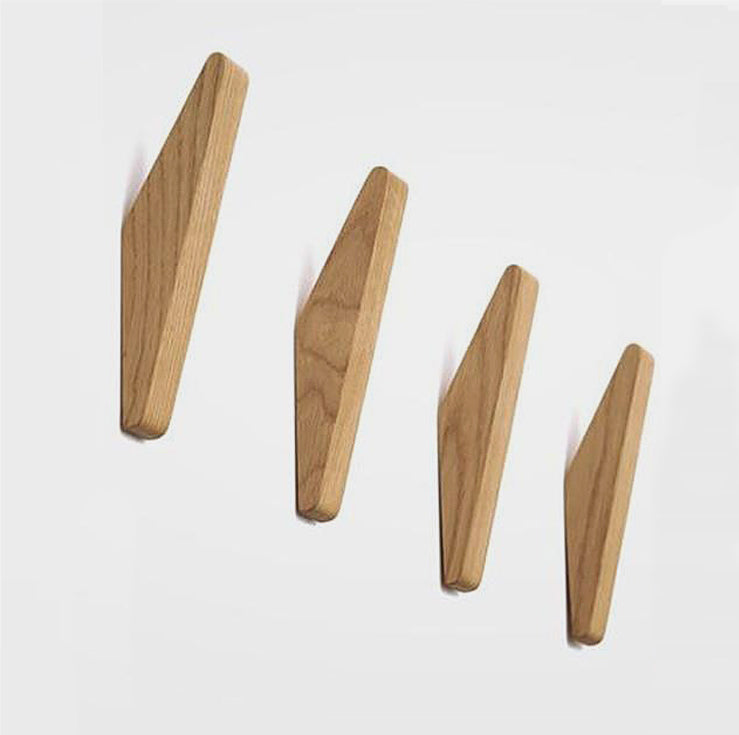 Stylish Wall-Mounted Wooden Hooks for Versatile Storage