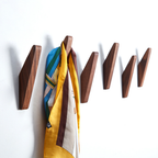 Stylish Wall-Mounted Wooden Hooks for Versatile Storage