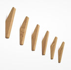 Stylish Wall-Mounted Wooden Hooks for Versatile Storage