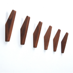 Stylish Wall-Mounted Wooden Hooks for Versatile Storage