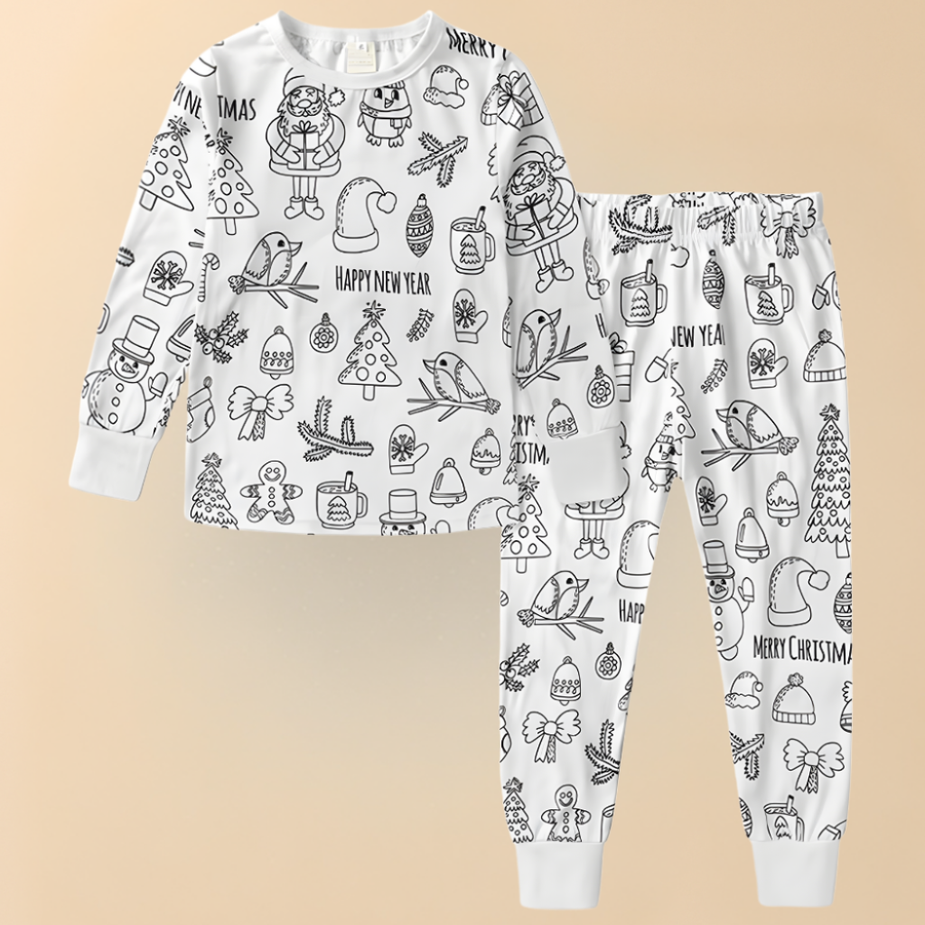 Creative Coloring Set for Kids – Christmas Pajamas