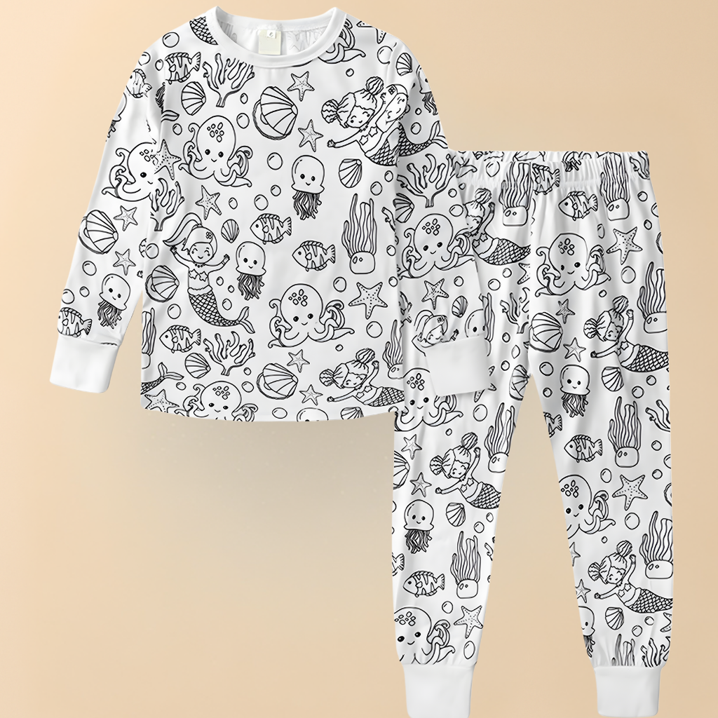 Creative Coloring Set for Kids – Christmas Pajamas