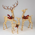 LED Garden Display of Reindeer for Christmas Outdoor Decor