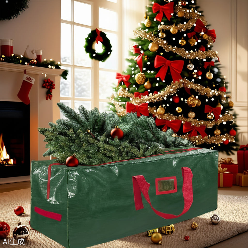 Waterproof Heavy Duty Storage Bag for Christmas Tree - Plastic Organizer