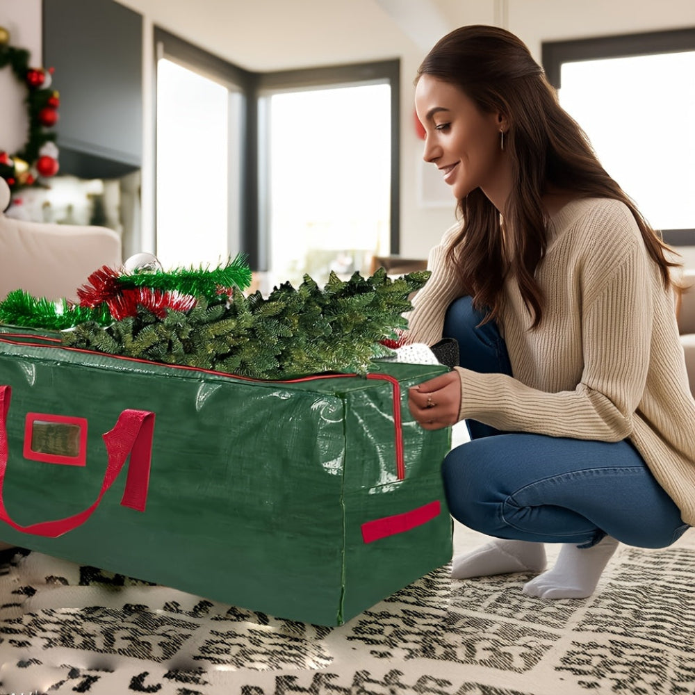 Waterproof Heavy Duty Storage Bag for Christmas Tree - Plastic Organizer