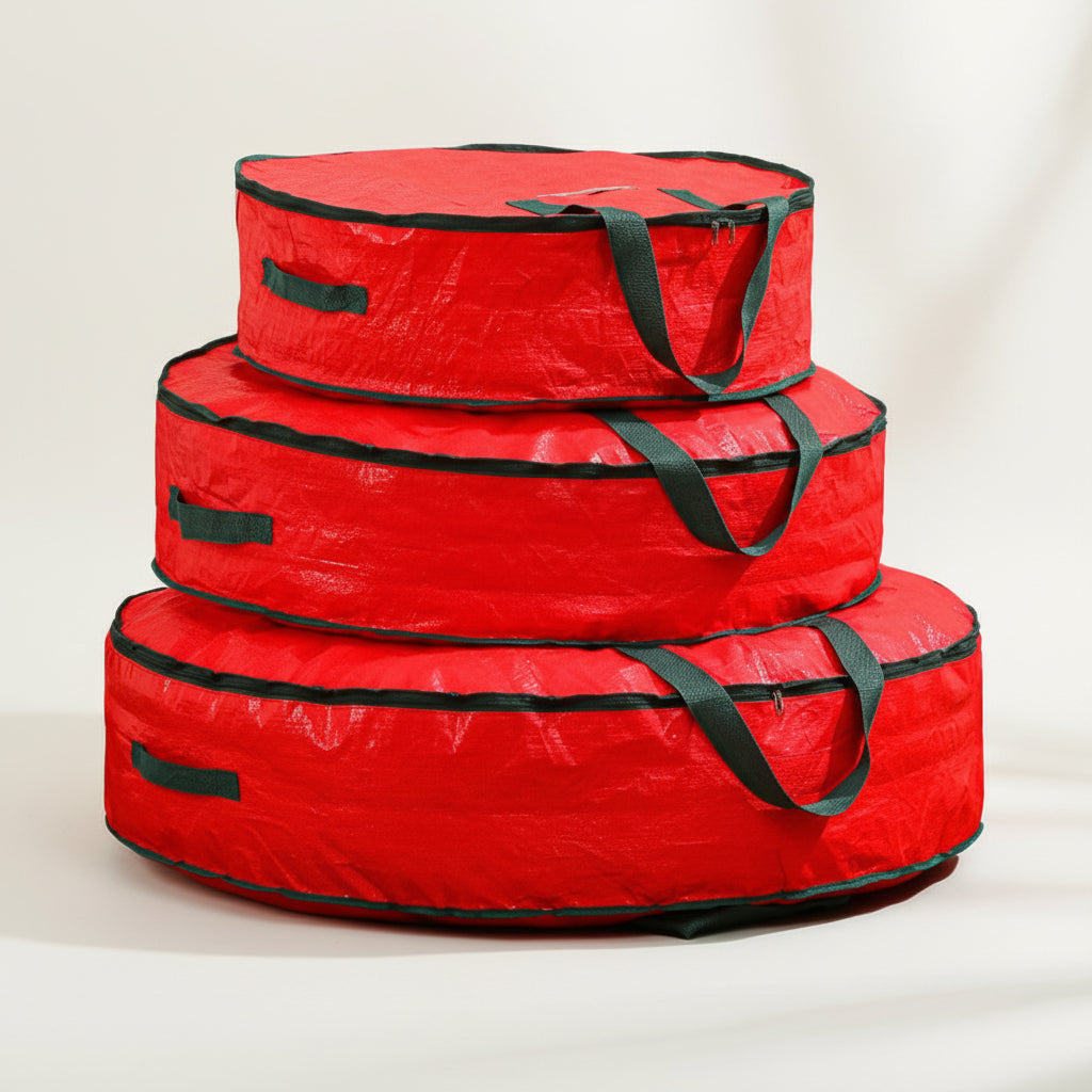 Christmas Decoration Organizer Bag Made of Polyester for Ornaments