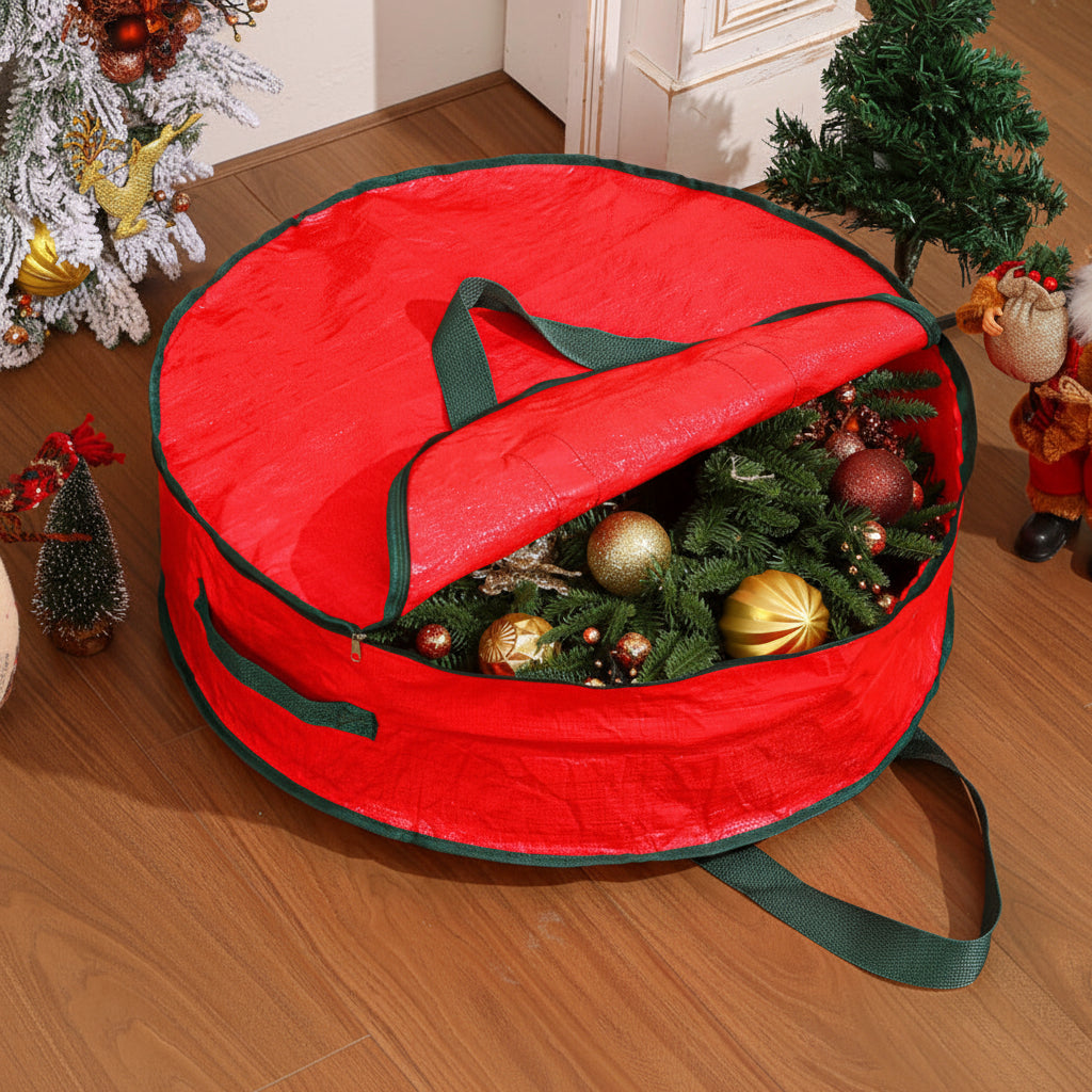 Christmas Decoration Organizer Bag Made of Polyester for Ornaments