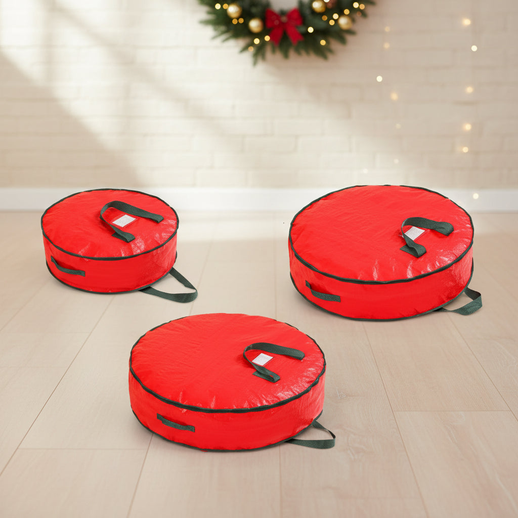 Christmas Decoration Organizer Bag Made of Polyester for Ornaments