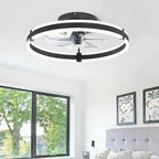 Ceiling Light Fixture with Dual LED Ring Design and Round Shape