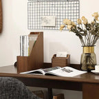 Elegant Wooden Magazine Organizer for Home and Office