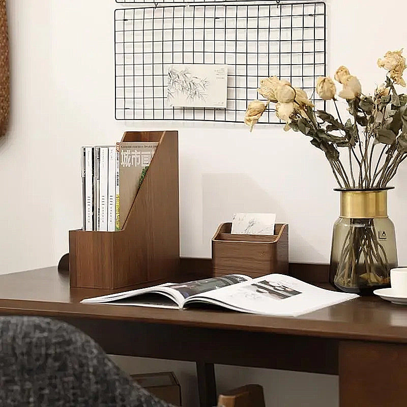 Elegant Wooden Magazine Organizer for Home and Office