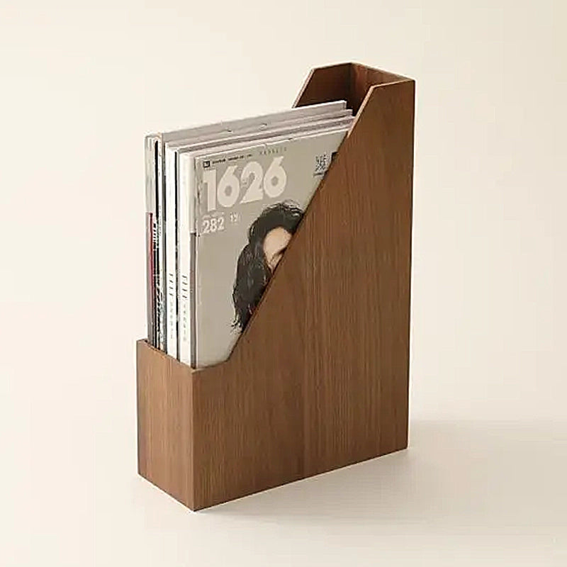 Elegant Wooden Magazine Organizer for Home and Office