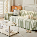 Timeless Striped Chenille Sofa Cover – Breathable Fabric