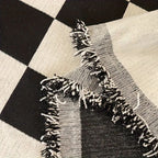 Pet-Friendly Checkerboard Microfiber Chenille Sofa Cover