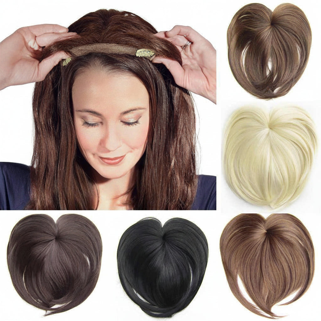 Clip-In Volume Hair Topper for Thinning Hair - Natural Appearance
