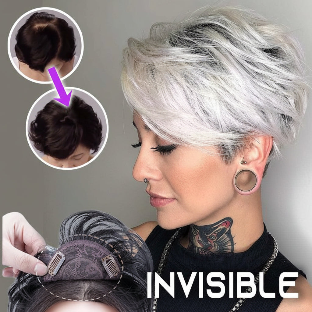 Clip-In Volume Hair Topper for Thinning Hair - Natural Appearance