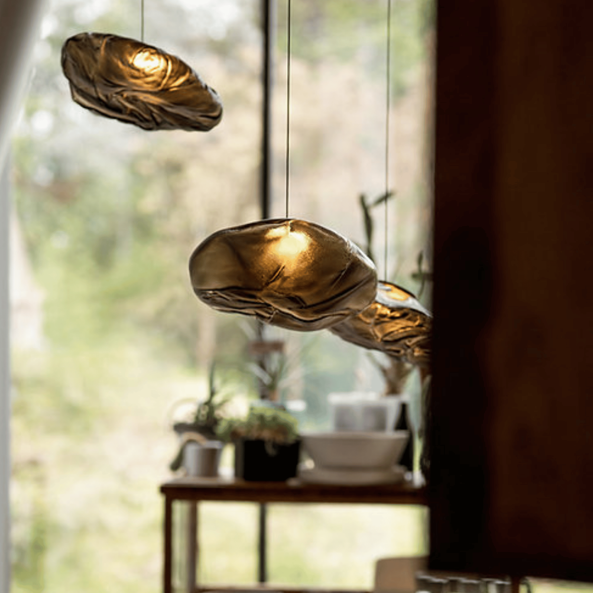 Serene Cloud Inspired Glass Pendant Light
