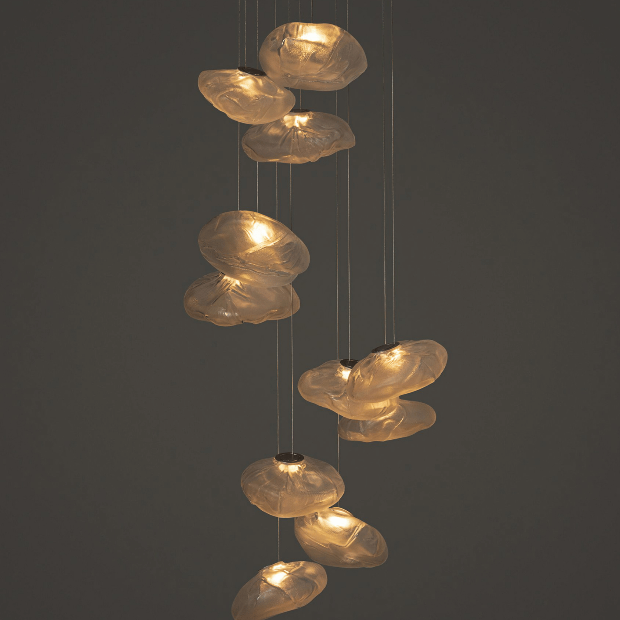 Serene Cloud Inspired Glass Pendant Light